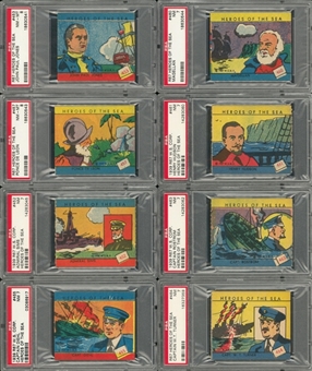 1939 R67 W.S. Corp. "Heroes of the Sea" PSA-Graded Collection (15)